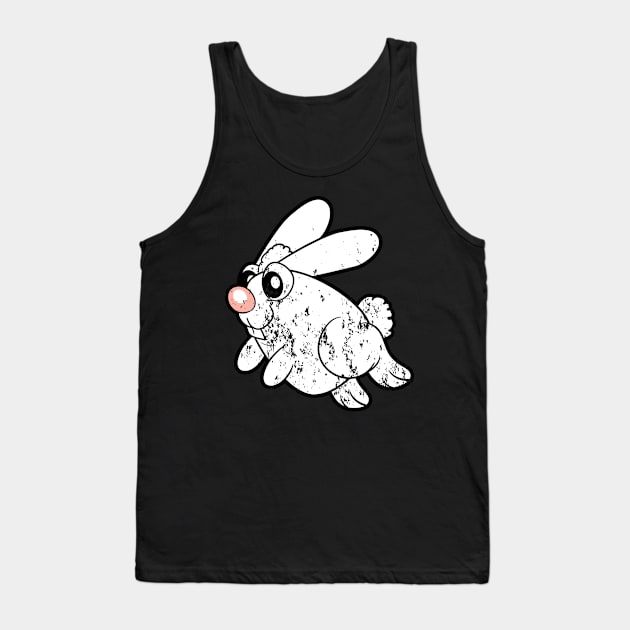 Retro Vintage Grunge Easter Bunny Tank Top by happyeasterbunny